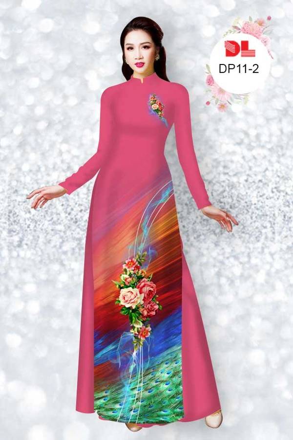 Vải Áo Dài Hoa Hồng Mới Ra AD DP11 41 Vải Áo Dài Hoa Hồng Mới Ra AD DP11