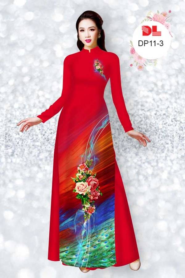 Vải Áo Dài Hoa Hồng Mới Ra AD DP11 42 Vải Áo Dài Hoa Hồng Mới Ra AD DP11