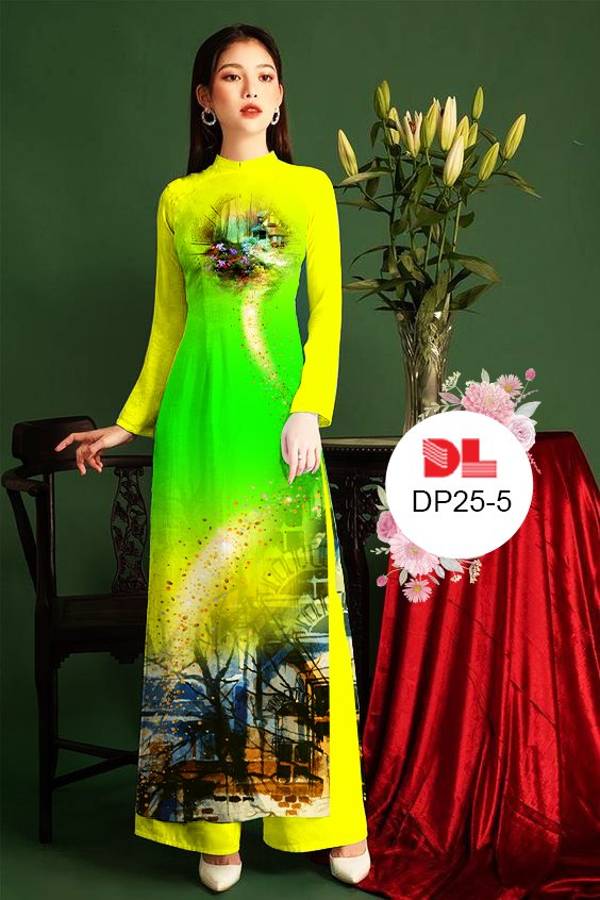 Vải Áo Dài Phong Cảnh Kiểu Mới AD DP25 21 Vải Áo Dài Phong Cảnh Kiểu Mới AD DP25