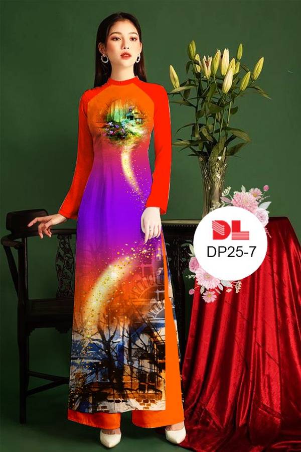 Vải Áo Dài Phong Cảnh Kiểu Mới AD DP25 22 Vải Áo Dài Phong Cảnh Kiểu Mới AD DP25