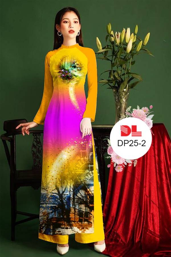 Vải Áo Dài Phong Cảnh Kiểu Mới AD DP25 27 Vải Áo Dài Phong Cảnh Kiểu Mới AD DP25