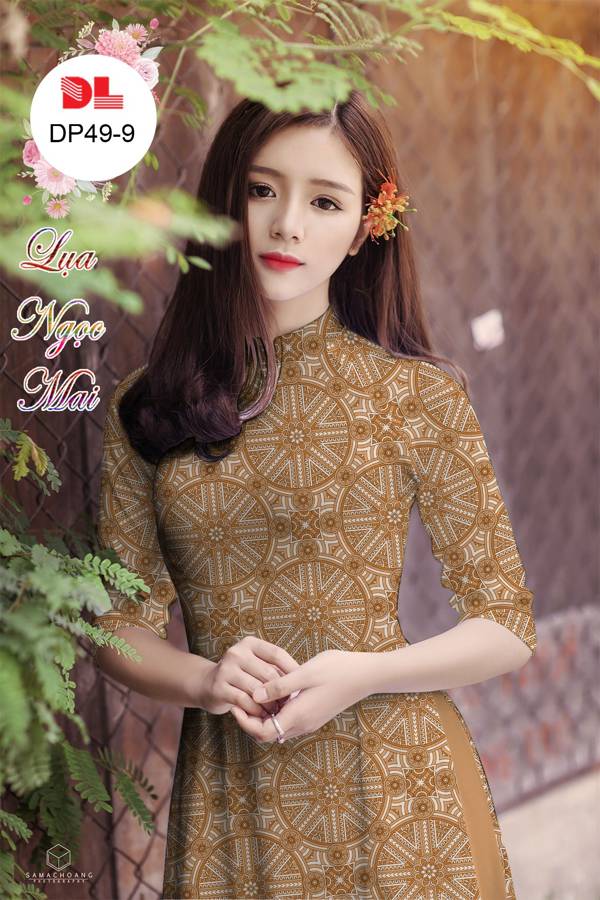 Vải Áo Dài Hoa Văn Mới Ra AD DP49