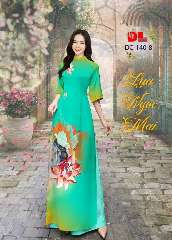 Vải Áo Dài Hoa Sen Vừa Ra AD DC140 21 Vải Áo Dài Hoa Sen Vừa Ra AD DC140