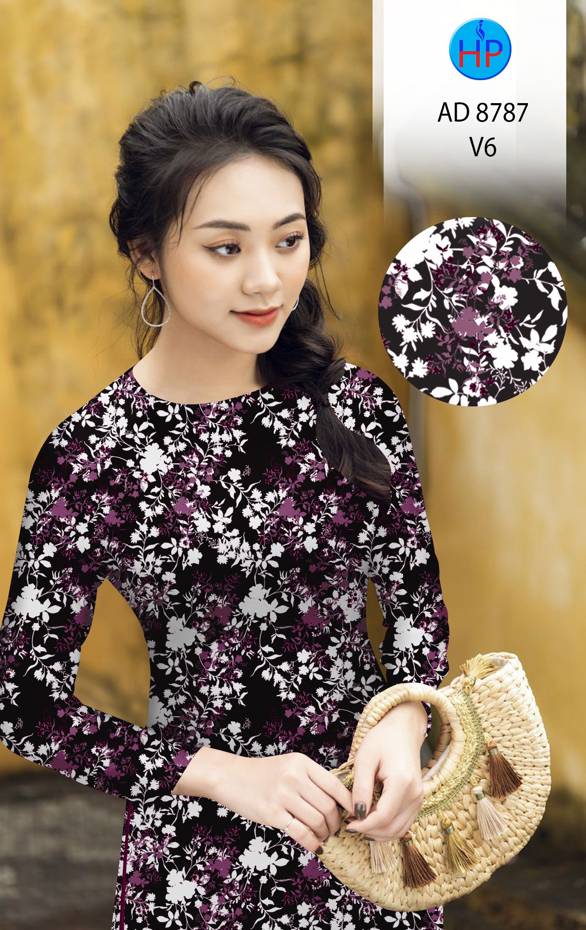 Vải Áo Dài Hoa Đều Mới Ra AD 8787