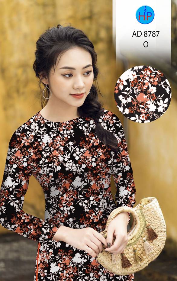 Vải Áo Dài Hoa Đều Mới Ra AD 8787