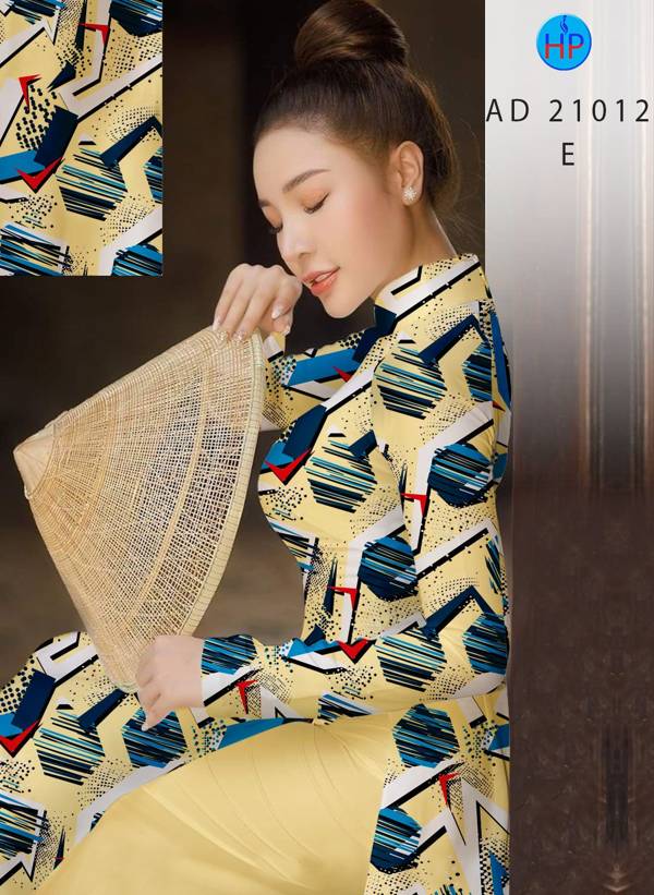 Vải Áo Dài Hoa Văn Mới Ra AD 21012