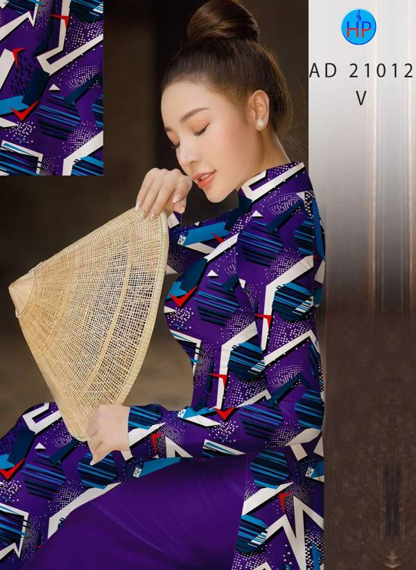 Vải Áo Dài Hoa Văn Mới Ra AD 21012