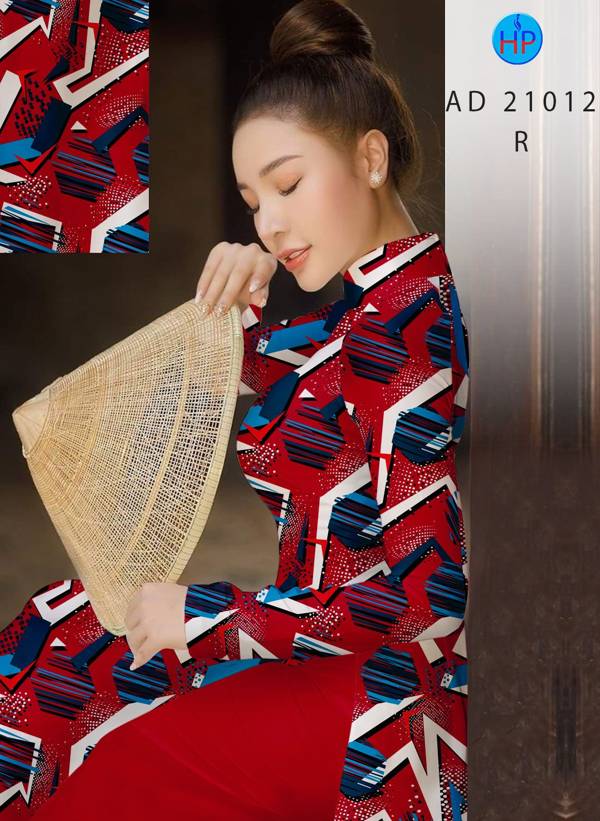 Vải Áo Dài Hoa Văn Mới Ra AD 21012