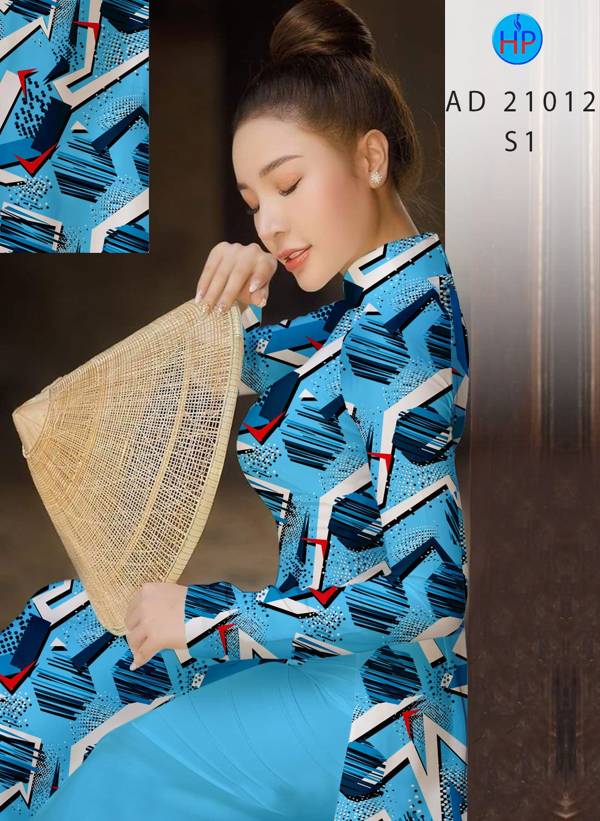 Vải Áo Dài Hoa Văn Mới Ra AD 21012