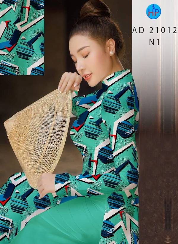 Vải Áo Dài Hoa Văn Mới Ra AD 21012