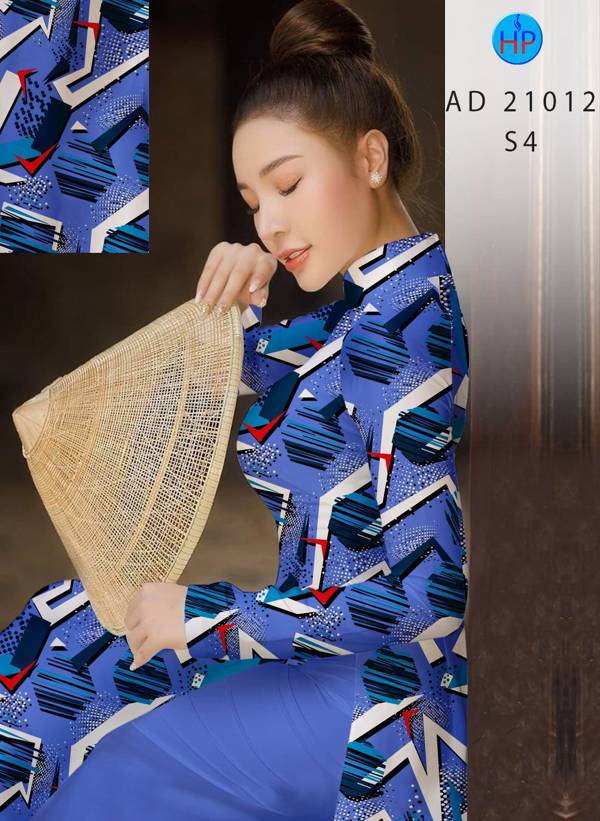 Vải Áo Dài Hoa Văn Mới Ra AD 21012