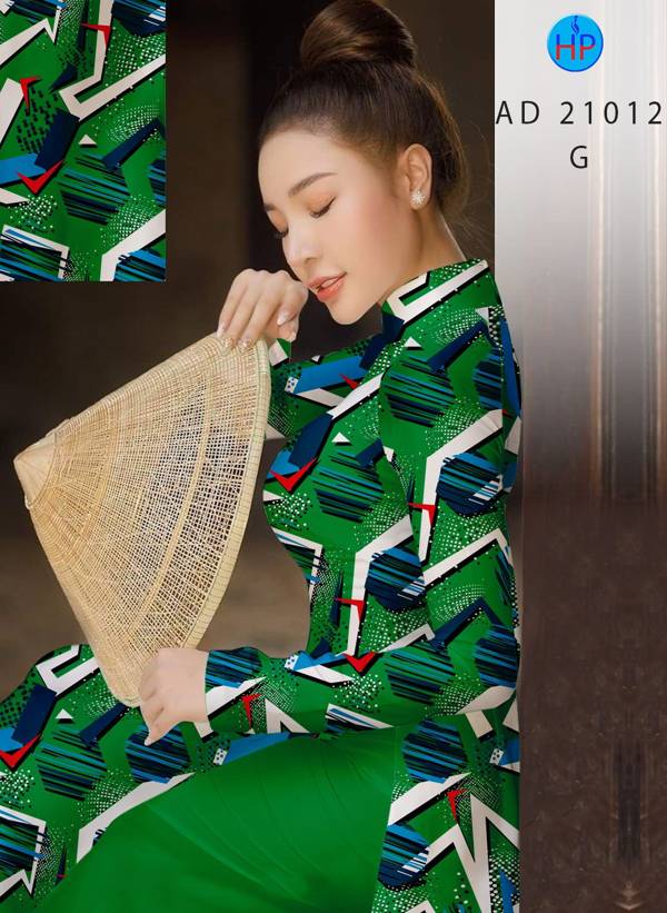 Vải Áo Dài Hoa Văn Mới Ra AD 21012