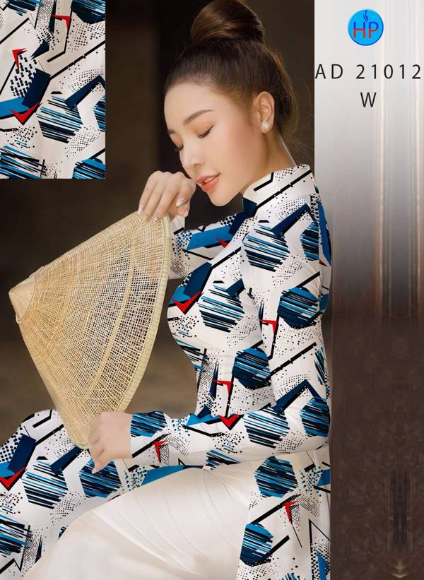 Vải Áo Dài Hoa Văn Mới Ra AD 21012