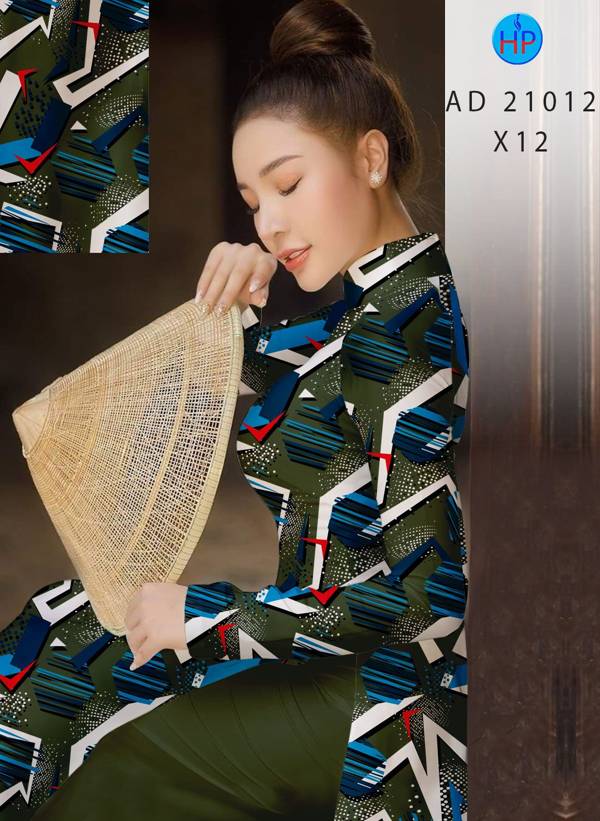 Vải Áo Dài Hoa Văn Mới Ra AD 21012