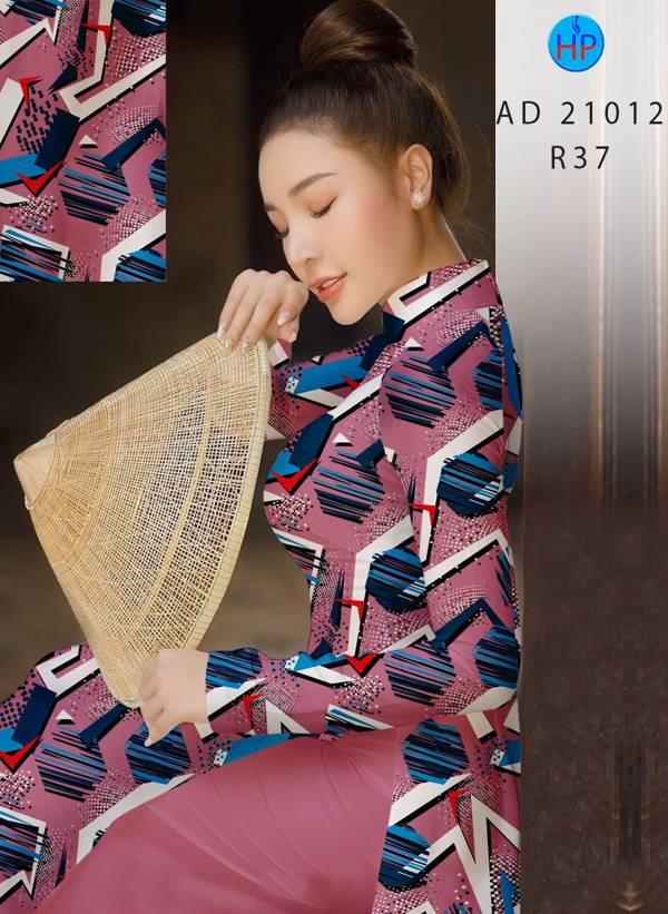 Vải Áo Dài Hoa Văn Mới Ra AD 21012