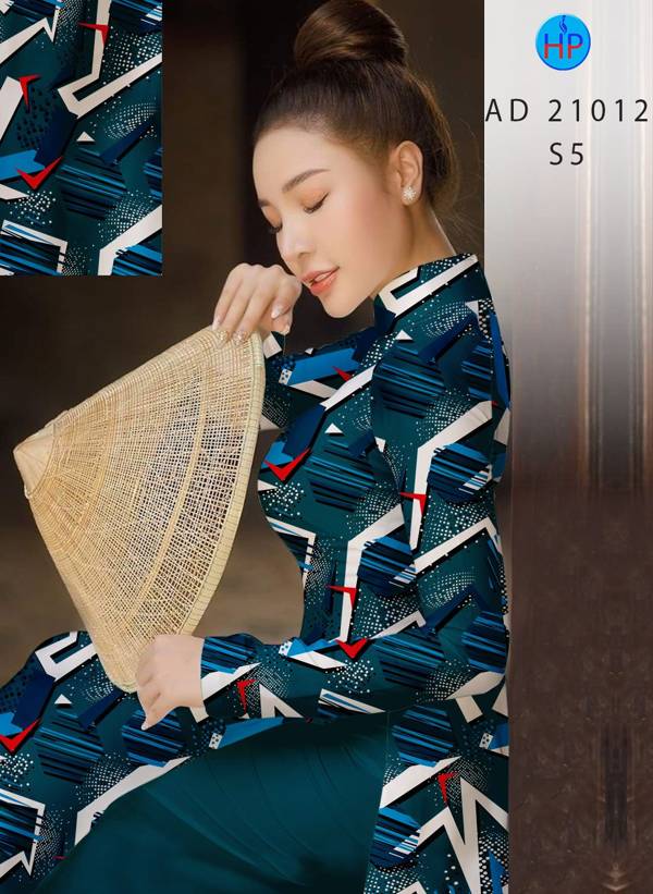 Vải Áo Dài Hoa Văn Mới Ra AD 21012