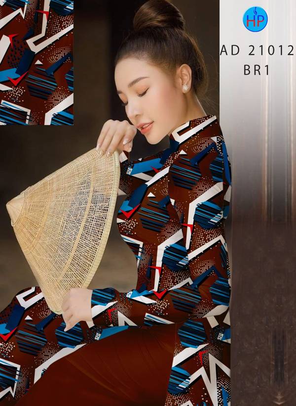 Vải Áo Dài Hoa Văn Mới Ra AD 21012