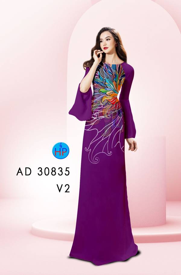 Vải Áo Dài Hoa Văn Vừa Ra  AD 30835