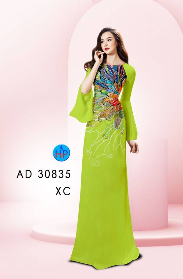 Vải Áo Dài Hoa Văn Vừa Ra  AD 30835