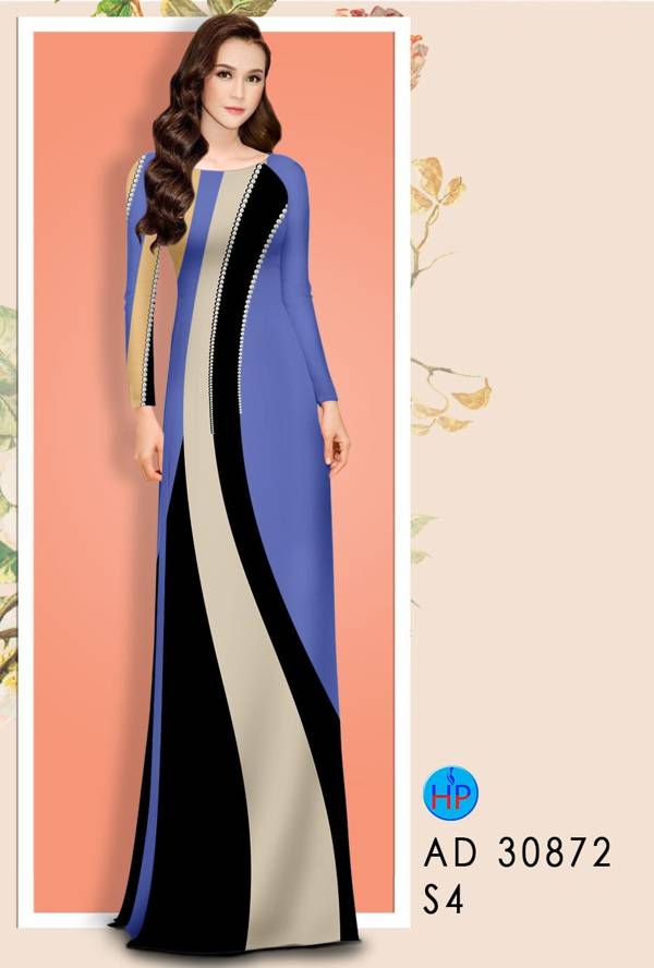 Vải Áo Dài Hoa Văn Thiết Kế 2021 AD 30872