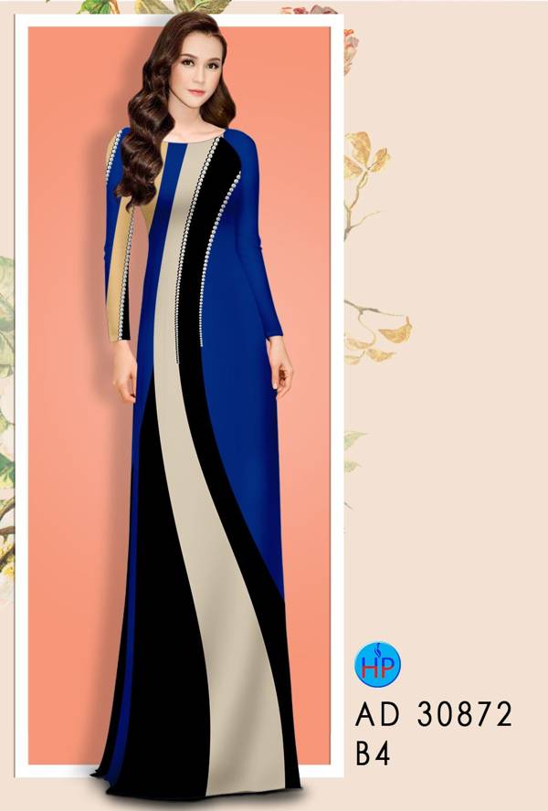 Vải Áo Dài Hoa Văn Thiết Kế 2021 AD 30872