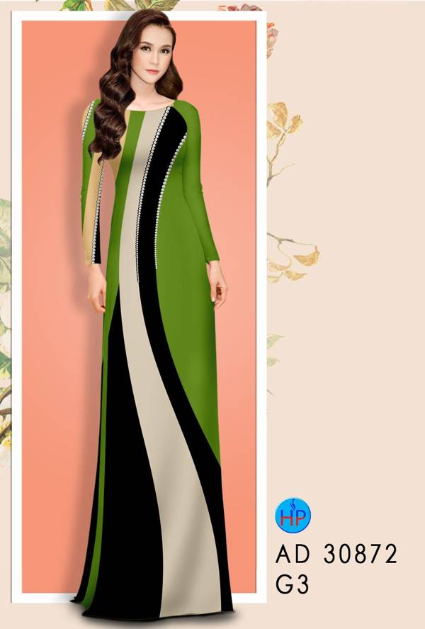 Vải Áo Dài Hoa Văn Thiết Kế 2021 AD 30872