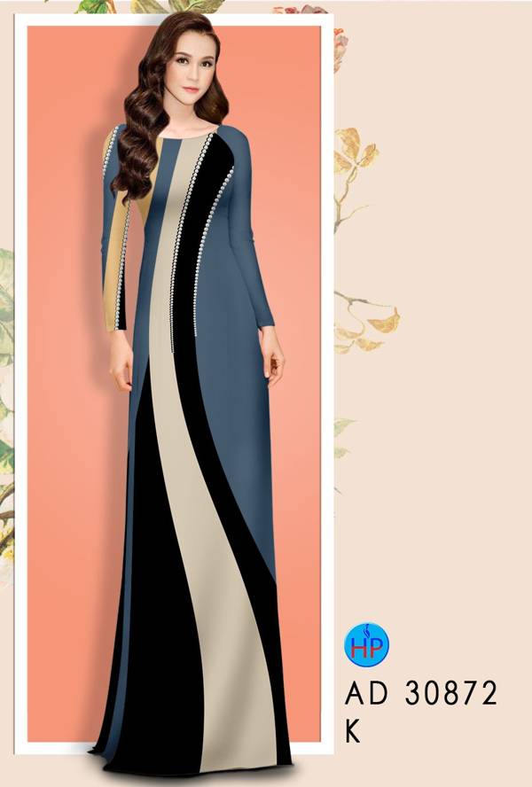 Vải Áo Dài Hoa Văn Thiết Kế 2021 AD 30872