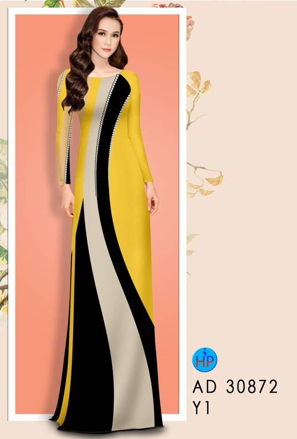 Vải Áo Dài Hoa Văn Thiết Kế 2021 AD 30872