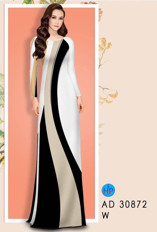 Vải Áo Dài Hoa Văn Thiết Kế 2021 AD 30872