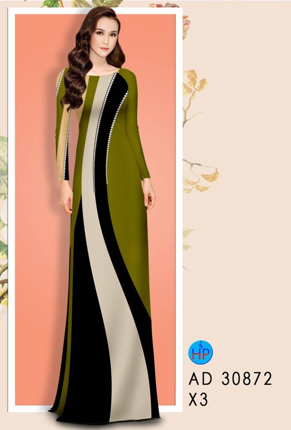 Vải Áo Dài Hoa Văn Thiết Kế 2021 AD 30872