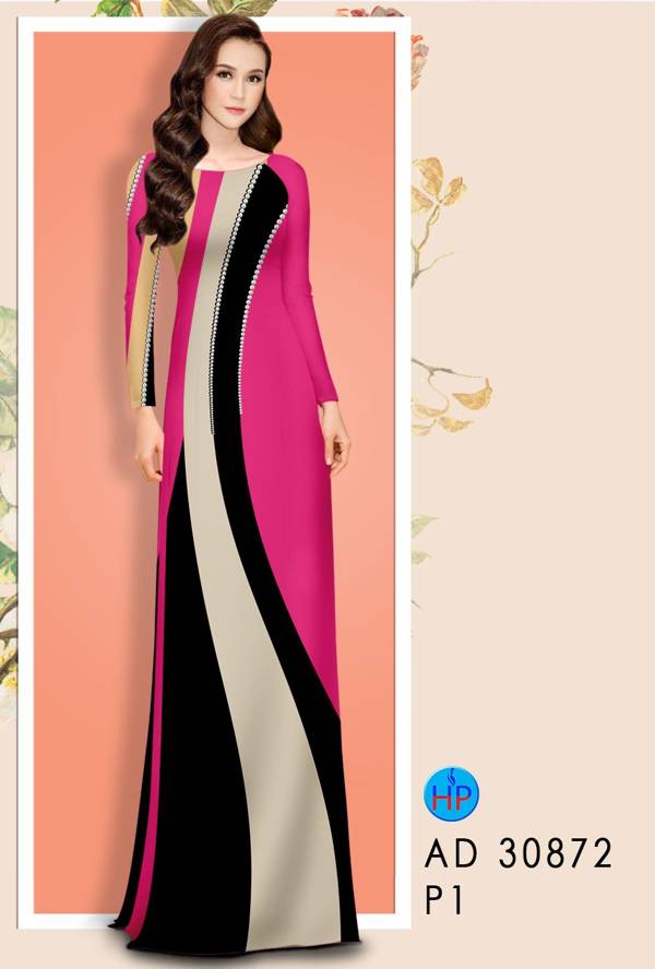 Vải Áo Dài Hoa Văn Thiết Kế 2021 AD 30872