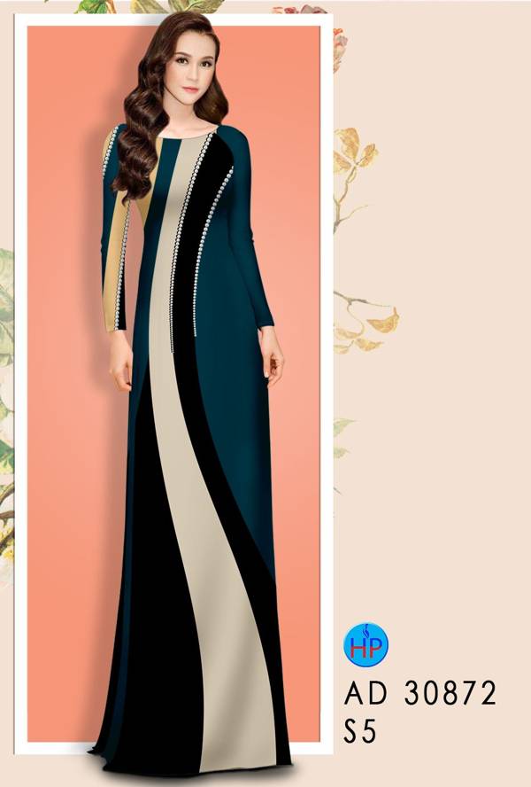 Vải Áo Dài Hoa Văn Thiết Kế 2021 AD 30872