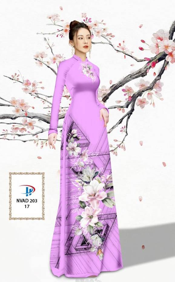 Vải Áo Dài Hoa In 3D Vừa Ra AD NVAD203 55 Vải Áo Dài Hoa In 3D Vừa Ra  AD NVAD203