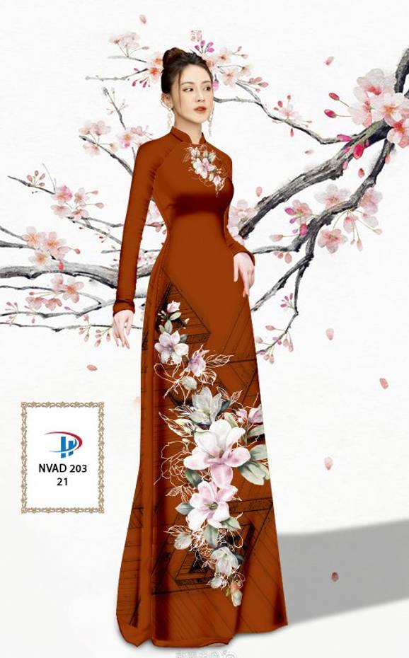 Vải Áo Dài Hoa In 3D Vừa Ra AD NVAD203 59 Vải Áo Dài Hoa In 3D Vừa Ra  AD NVAD203