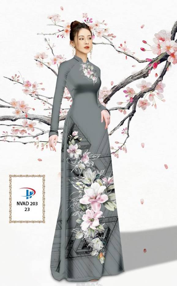 Vải Áo Dài Hoa In 3D Vừa Ra AD NVAD203 62 Vải Áo Dài Hoa In 3D Vừa Ra  AD NVAD203