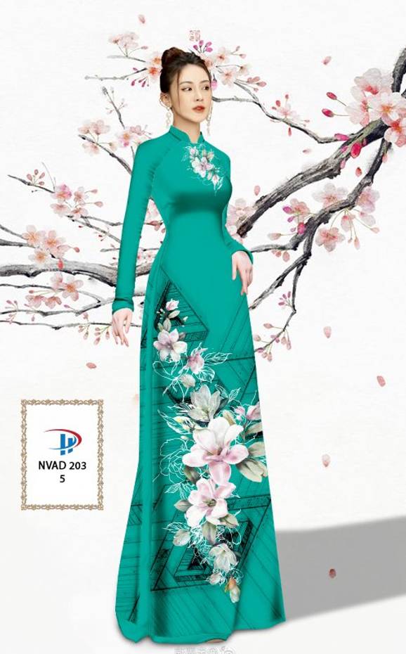 Vải Áo Dài Hoa In 3D Vừa Ra AD NVAD203 61 Vải Áo Dài Hoa In 3D Vừa Ra  AD NVAD203