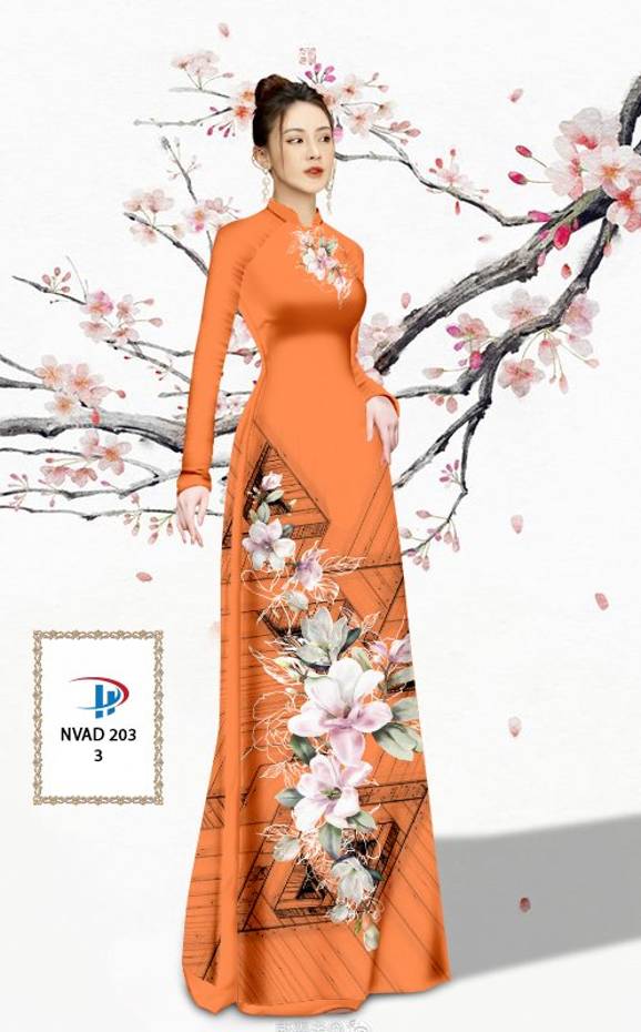Vải Áo Dài Hoa In 3D Vừa Ra AD NVAD203 67 Vải Áo Dài Hoa In 3D Vừa Ra  AD NVAD203