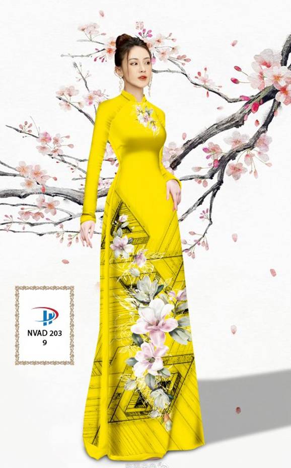 Vải Áo Dài Hoa In 3D Vừa Ra AD NVAD203 71 Vải Áo Dài Hoa In 3D Vừa Ra  AD NVAD203