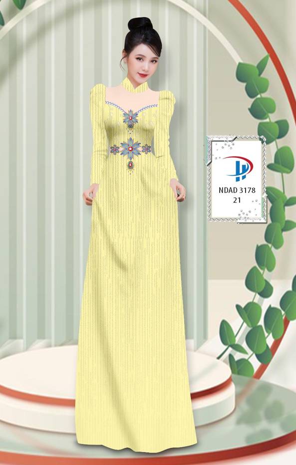 Vải Áo Dài Hoa Văn Độc Đáo AD NVAD3178
