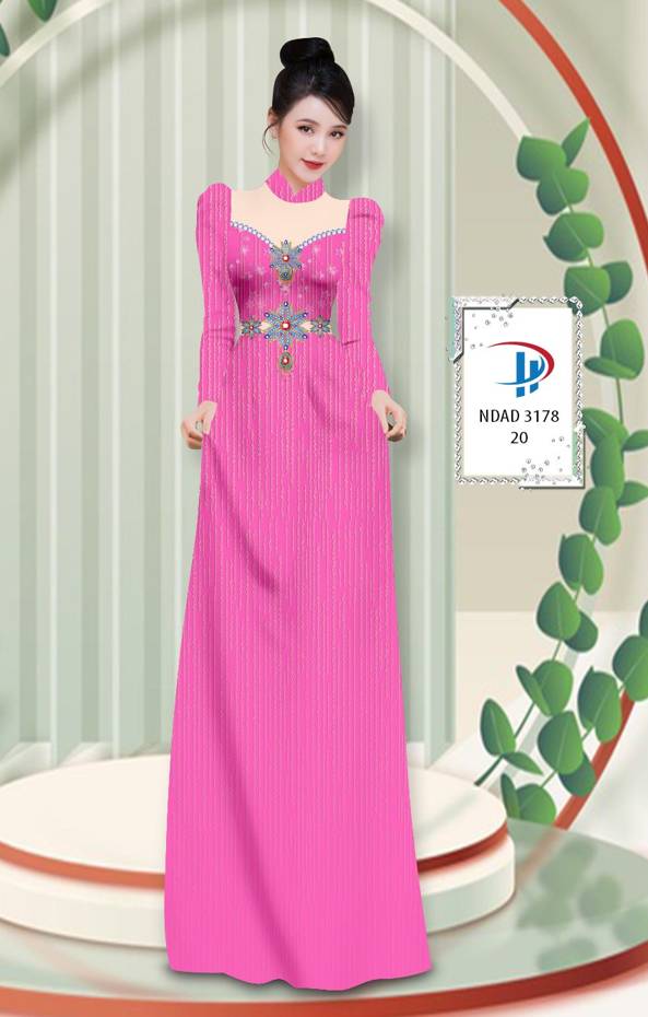 Vải Áo Dài Hoa Văn Độc Đáo AD NVAD3178