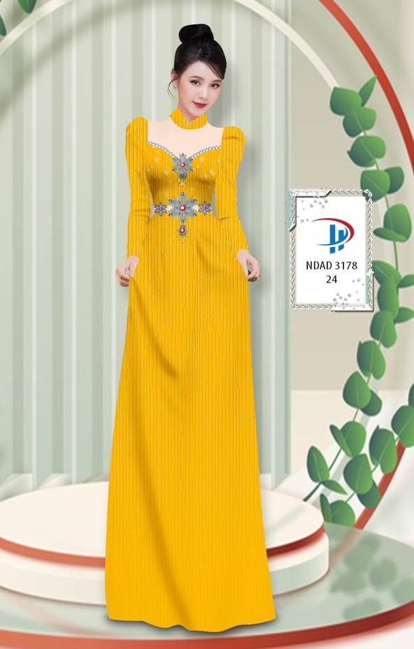 Vải Áo Dài Hoa Văn Độc Đáo AD NVAD3178