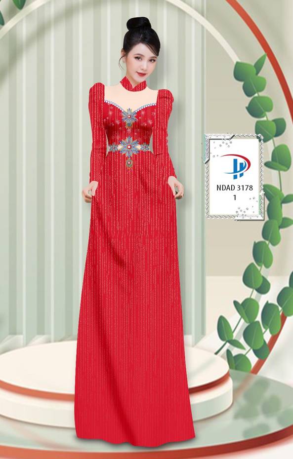 Vải Áo Dài Hoa Văn Độc Đáo AD NVAD3178