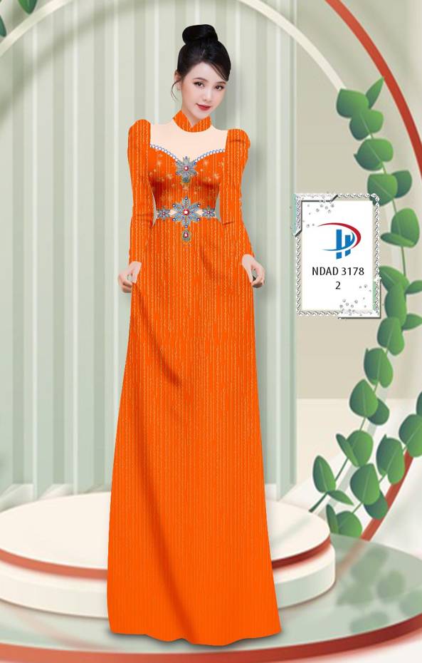 Vải Áo Dài Hoa Văn Độc Đáo AD NVAD3178