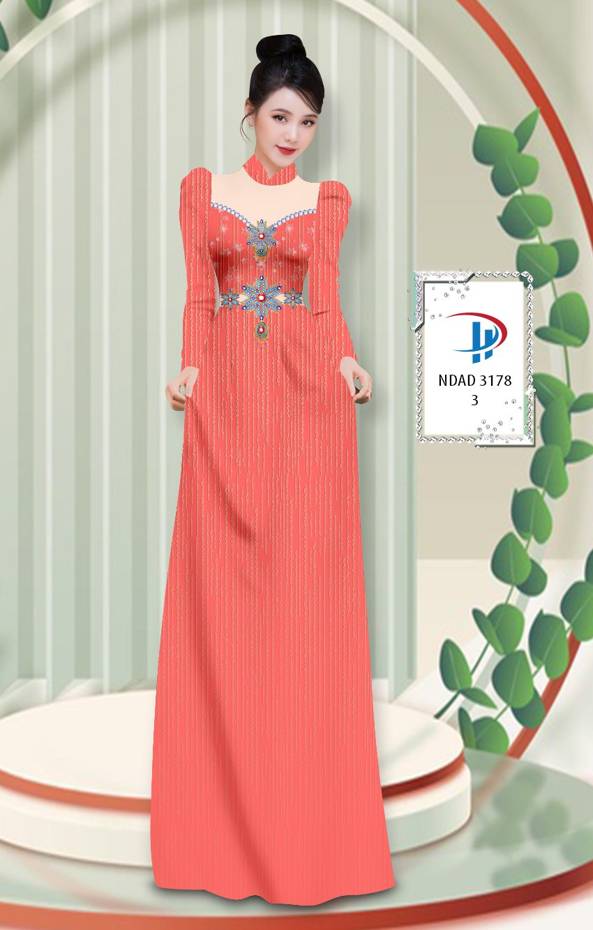 Vải Áo Dài Hoa Văn Độc Đáo AD NVAD3178