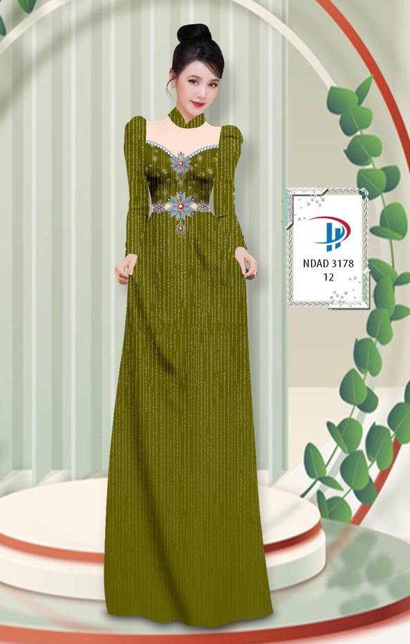 Vải Áo Dài Hoa Văn Độc Đáo AD NVAD3178