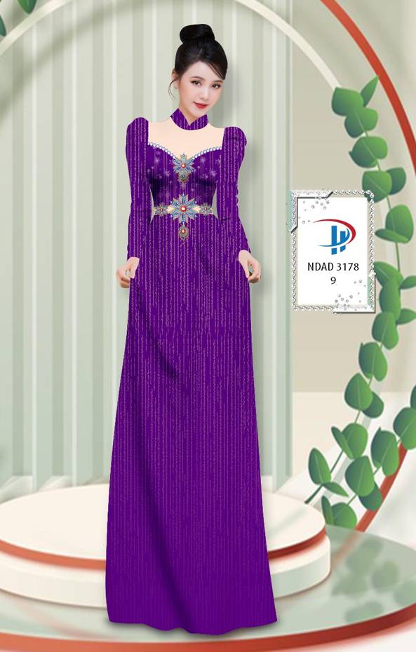 Vải Áo Dài Hoa Văn Độc Đáo AD NVAD3178