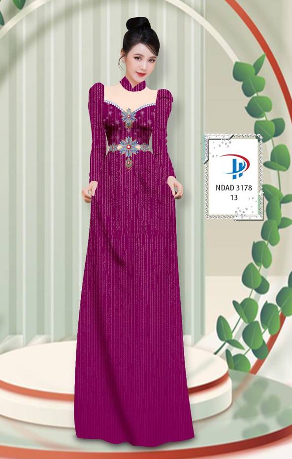 Vải Áo Dài Hoa Văn Độc Đáo AD NVAD3178