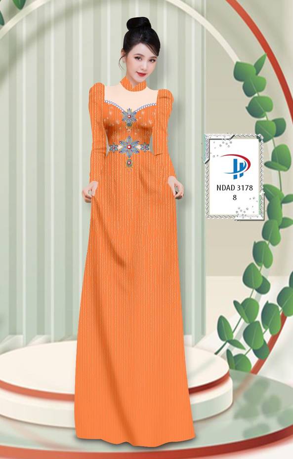 Vải Áo Dài Hoa Văn Độc Đáo AD NVAD3178
