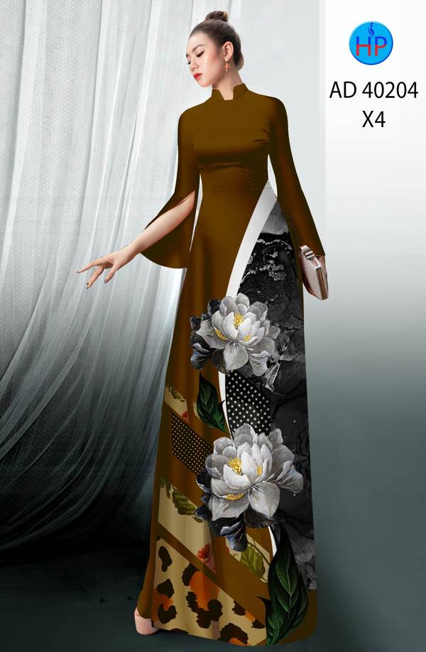 Vải Áo Dài Hoa Sen Thiết Kế 2021 AD 40204 37 Vải Áo Dài Hoa Sen Thiết Kế 2021 AD 40204