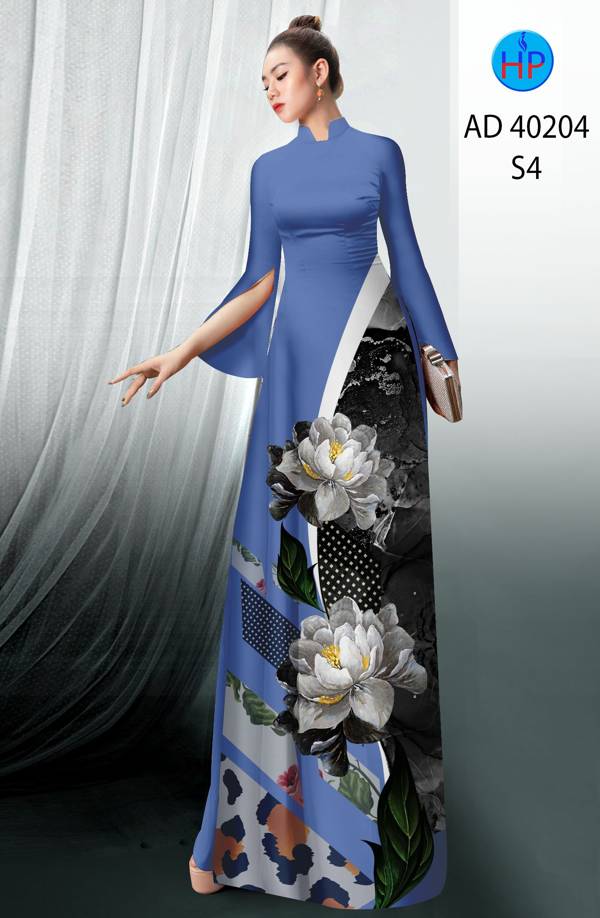 Vải Áo Dài Hoa Sen Thiết Kế 2021 AD 40204 47 Vải Áo Dài Hoa Sen Thiết Kế 2021 AD 40204